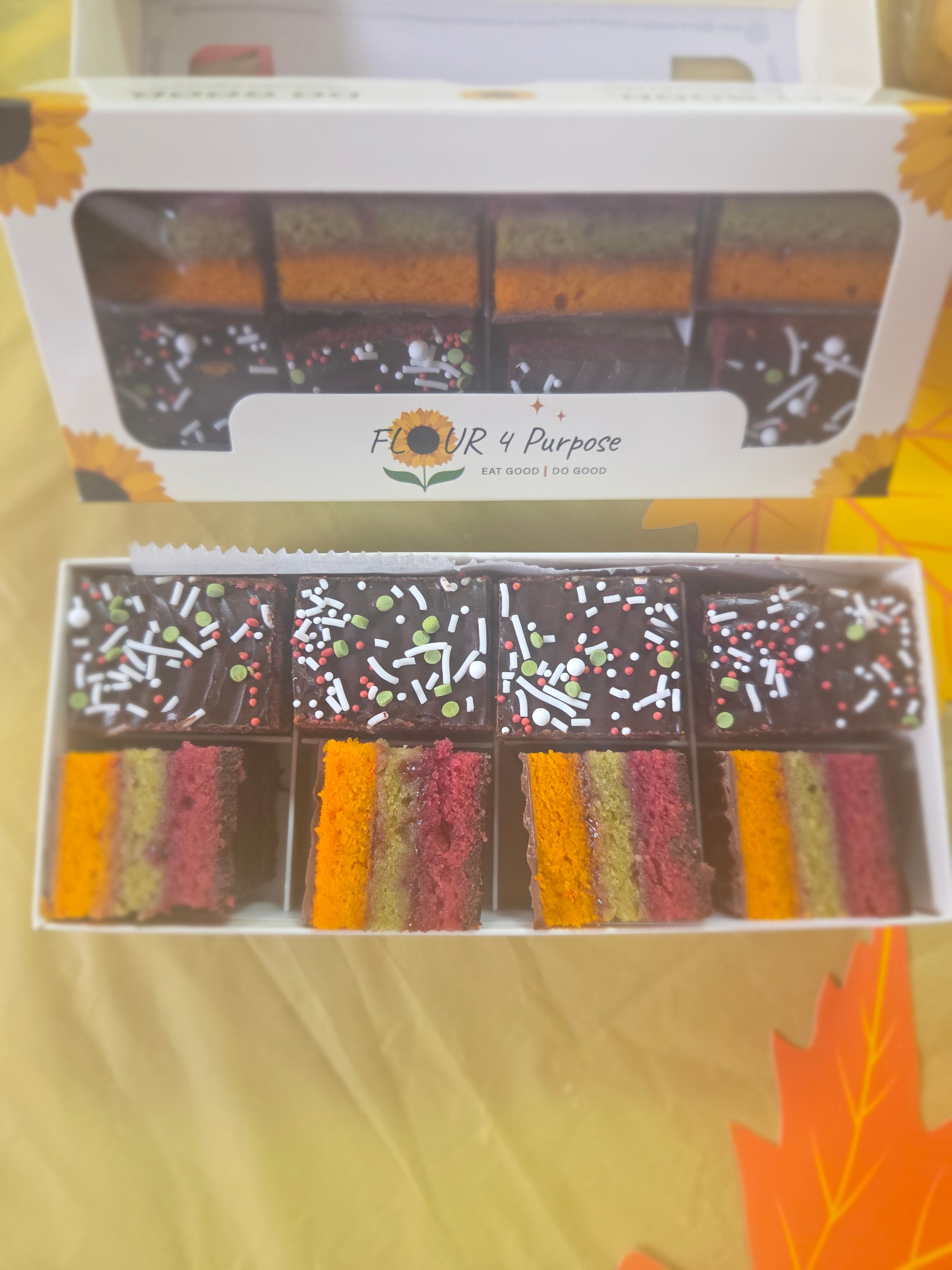 Rainbow Cookies/Almond Cakelet Duo