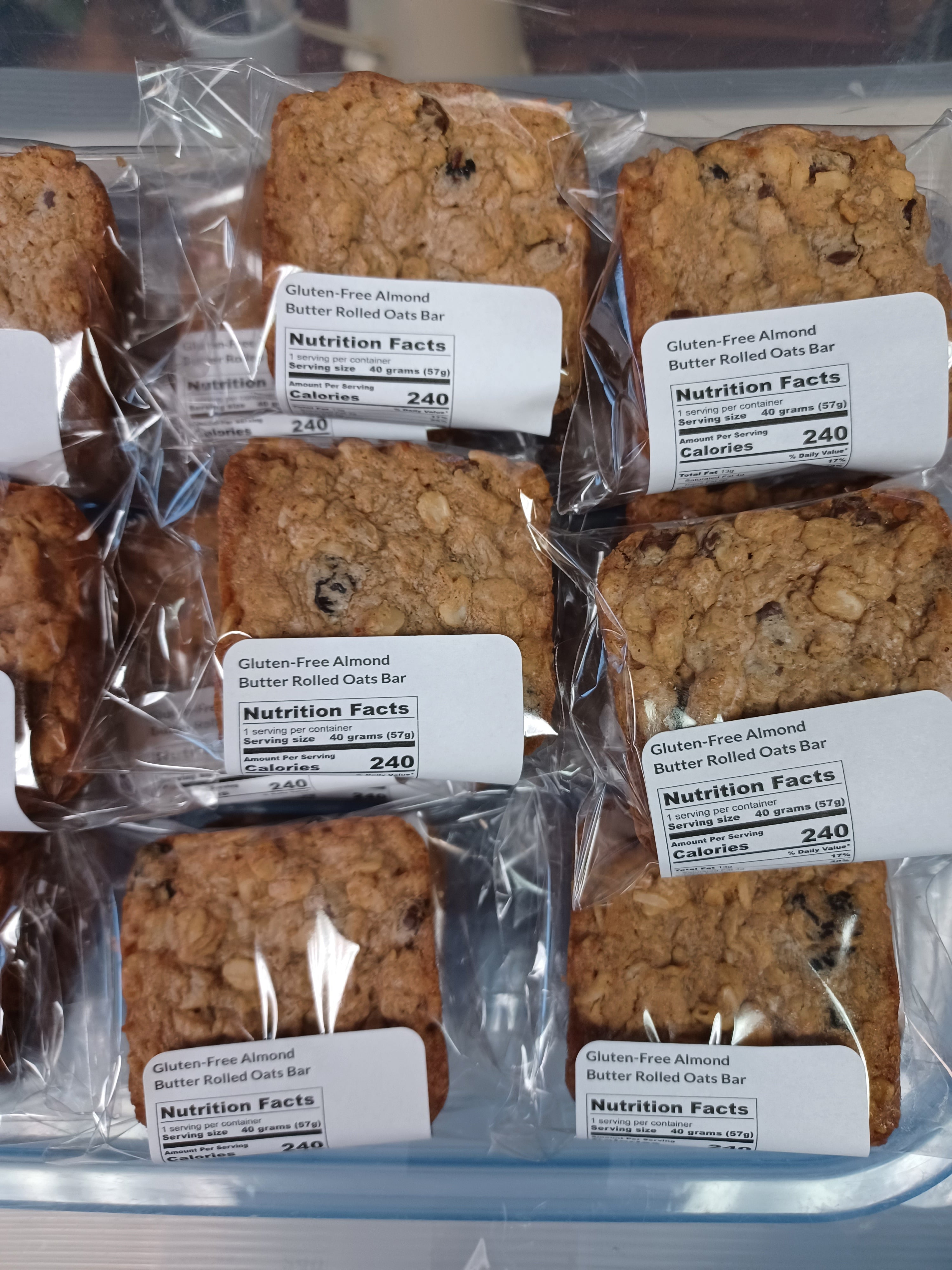 Gluten-Free Rolled Oat Nut Bars