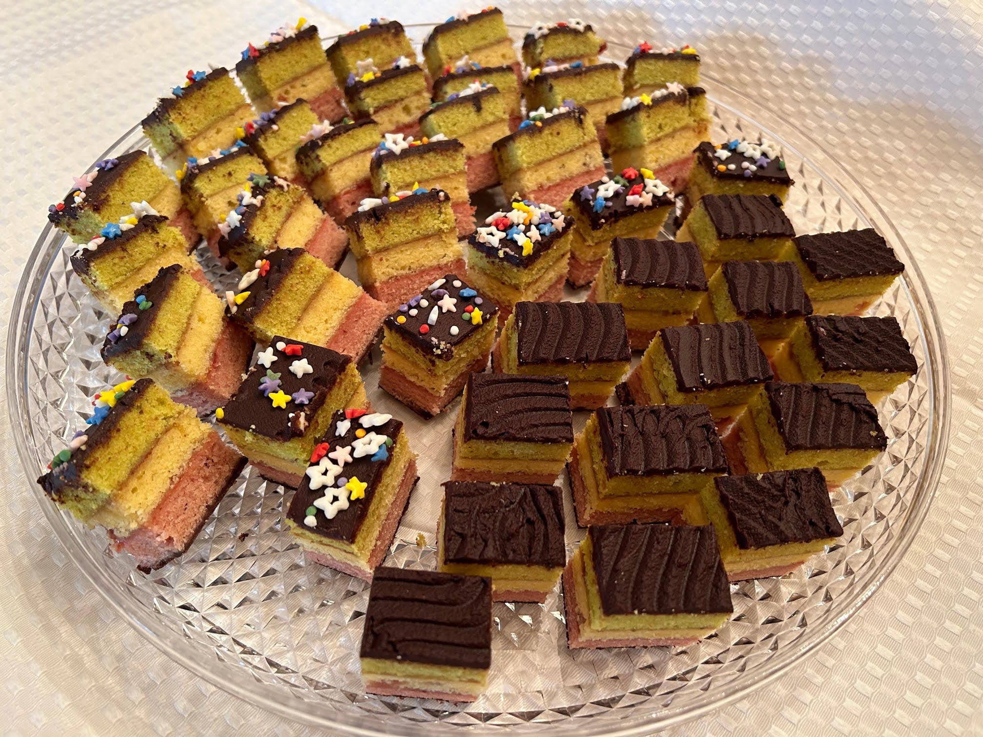 All Natural Rainbow Cookies - 8 pieces -available in Gluten-Free too!